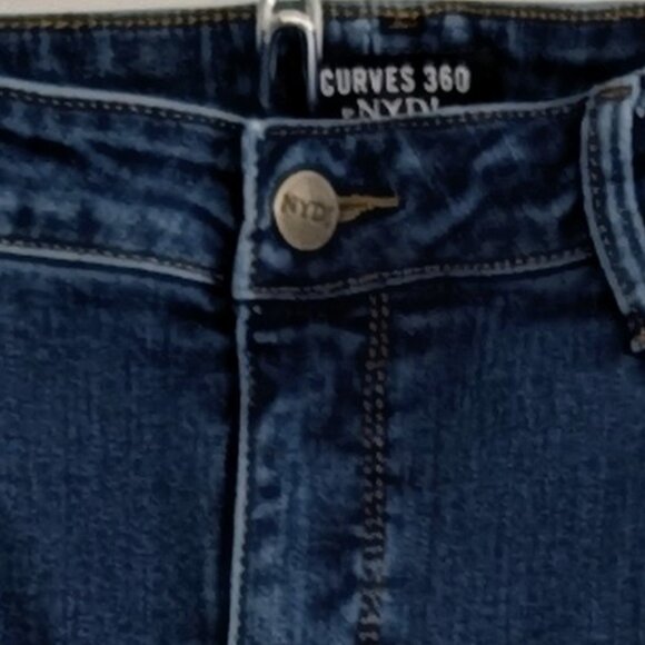 1035 – NYDJ Curves 360 Jeans Blue Size 16 Short $17.00 - Picture 5 of 10